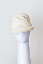 Load image into Gallery viewer, Panama straw cap with open weave  by Felicity Northeast Millinery