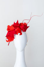 Load image into Gallery viewer, Red Leaves Headband  by  Felicity Northeast Millinery