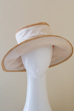 Load image into Gallery viewer, Bucket Travel Sun Hat:  in Natural and Straw by Felicity Northeast Millinery