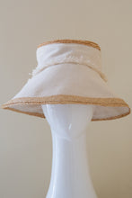 Load image into Gallery viewer, Travel Sun Hat:  in Natural and Straw by Felicity Northeast Millinery